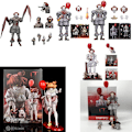 Miniatyrbild 2 av 7: Med LED-ljus NECA Stephen Kings Pennywise Joker Clown PVC Action Figur Modell Leksaker Skräckdocka Collection Present för barn H No box