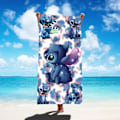 Miniatyrbild 1 av 7: Disney Lilo & Stitch Badhandduk Tecknad Mjuk Absorberande Snabbtorkande Strandhanddukar Kawaii Anime Angel Stitch 3D Print Badhanddukar 23 Thin style 75x150cm