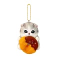 Miniatyrbild 1 av 7: Kawaii Mofusand Anime Hobby Tempura Fried Räkor Haj Katt Tecknad Söt plysch docka hängsmycke väska hänge present till flickvän B22