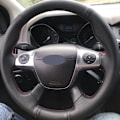 Miniatyrbild 1 av 6: Svart mjukt konstläder DIY Cover Ford Focus 3 2012-2014 C-MAX 2011-2014 KUGA Escape 2013-2016