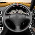 Miniatyrbild 3 av 7: (Gul markör)Svart konstläder Röd markör Handsömnad Cover för Mazda MX-5 MX5 Miata NB 1998-2005 RX-7 RX7 1999-2002 Yellow Marker