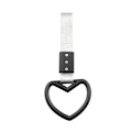 Miniatyrbild 1 av 4: Bogserrep i form av ett hjärta på 23,5 cm, nylon med hög motståndskraft, för racerbilssläp, universal dragrem, bilstil, leksak i slutet Heart 3