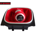 Miniatyrbild 1 av 5: För Volkswagen VW Golf 5 Golf 6 MK5 MK6 R32 GTI 2004-2009 Manual 5 6-växlad mocka läder Växlingsknopp Komplett damask Boot-5 Speed-Röd 5 Speed-Red