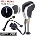 Miniatyrbild 1 av 5: DSG AT LED Synkronisera elektronisk display Växelspaksknopp Växelspak Handboll för Golf 6 Jetta MK5 MK6 Tiguan Polo-Vit-Med hål White-With Holes