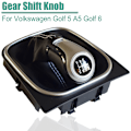 Miniatyrbild 2 av 5: För VW Golf 6 Golf 5 A5 MK5 GTI GTD R32 2004-2008 Scirocco MT 5 6-växlad växlingsknopp Växelspak Damask Cover Krage-Matt-5 Speed-Stövel Matte-5 Speed-Boot