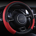 Miniatyrbild 1 av 7: (Rött)Läder Cover Halkfri rattfläta för Audi A1 8X A2 A3 A4 A5 A6 Avant Inredningsdetaljer Red