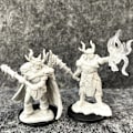 Miniatyrbild 1 av 7: Lot Pathfinder Battles Deep Cuts Nolzur's Fighter Orc Druid Pirates Goblin Wolf Rogue Monk Brädspel Miniatyrer Miniatyrer Leksaker Half  Orc Druid