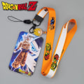 Miniatyrbild 2 av 7: Dragon Ball-korthållare Tecknad Son Goku- cover Super Saiyan Student Campus Lanyard Cover Arbete Anime Barn Present 11