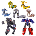 Miniatyrbild 4 av 6: Mini Transformers Toy Masterpiece Model Toys For Boy Action Figure Studio Series 8cm Hasbro Devastator Transformer Gold