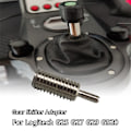 Miniatyrbild 2 av 5: Manuell 10x1,5 växeladapter för Logitech G25 G27 G29 G920 Modifiering Aluminiumlegering Tillbehör Personlig växelhuvud-silver set Silver set