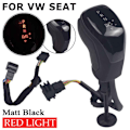 Miniatyrbild 1 av 5: DSG För VW golf 7 passat B8 tiguan MK2 CC Scirocco Octavia Kodiaq superb jetta MK5 MK6 säte ibiza leon LED Electronic Shift Hand-RED-Matt Svart RED-Matt Black