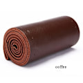Miniatyrbild 1 av 7: (kaffe)100 % äkta läder flätad cover 15 tums bilflätningsskydd på ratten för bilinredningstillbehör coffee