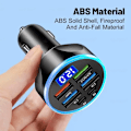 Miniatyrbild 3 av 7: 250W 6-portars billaddare snabbladdning PD QC3.0 USB C billaddare typ C-adapter i bil för iPhone Samsung Huawei Xiaomi 6 Port