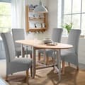 Miniatyrbild 4 av 4: (Grå) Stolsöverdrag - YYV - Set om 4 - Stretch Jacquard - Avtagbart - Tvättbart - Grå Gray