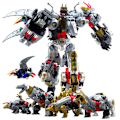 Miniatyrbild 2 av 7: BMB H6002-7B transformation Action Figur Leksaker Mästerverk dinosaurie film Modell 45cm ABS 5 i 1 deformation Bil Robot presentdocka BMB 5 in 1 with box
