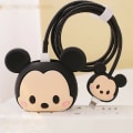 Miniatyrbild 1 av 7: Disney Stitch Laddare Kabelskydd Case Winder Anime Mickey Data Line USB Cover IPhone 18 20W Presenter Mickey Mouse 1 No charger and cable