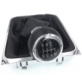 Miniatyrbild 4 av 5: Högkvalitativ 5 6-växlad växlingsknopp för bil med cover för VW Passat B6 2005 2006 2007 2008 2009 2010 2011-5 Speed 5 Speed