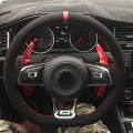 Miniatyrbild 2 av 7: (Stil 15)Handsydd kolfiber Svart Cover för Volkswagen Golf 7 GTI Golf R MK7 Polo Scirocco 2015 2016 Style 15