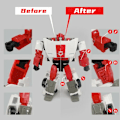 Miniatyrbild 3 av 6: Shoulder Gun Filler Tail Spoiler Upgrade Kit For Kingdom Sideswipe Red Alert For Red Alert