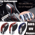 Miniatyrbild 5 av 5: DSG Växelspaksknopp Krom Med Läder Växellåda Cover För VW Golf 6 7 R Passat B7 B8 CC R20 För Jetta MK6 GLI TIGUAN-Option 2 Option 2