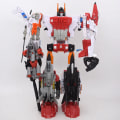 Miniatyrbild 4 av 7: 6 i 1 Superion HZX Transformation Toys Uppgraderingsversion Action Figur KO G1 Robotflygplan IDW Modell Pojke Barn INGEN LÅDA 6IN1 Devastator