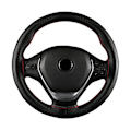 Miniatyrbild 6 av 7: (D)Bil suv diameter 37/38cm Auto cover Anti-halk prägling Läder Bilstyling Tillbehör Universal Braid Case passform D