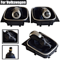 Miniatyrbild 3 av 5: För VW Golf 6 Golf 5 A5 MK5 GTI GTD R32 2004-2008 Scirocco MT 5 6-växlad växlingsknopp Växelspak Damask Cover Krage-Matt-5 Speed-Stövel Matte-5 Speed-Boot