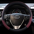 Miniatyrbild 6 av 7: (Svart)PU läder Car Styling Cover för Toyota Corolla Avensis Yaris Rav4 Hilux Auris 2013 2014 2015 Biltillbehör Black