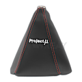 Miniatyrbild 1 av 5: Stil PU-läder växlingskragar Biltyg växelspaksknapp Spak Stick krage damask Cover för Honda-Pro Pro