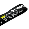 Miniatyrbild 4 av 4: JDM universal handduksbälte, dragrem, bogsering, automatisk släpvagn för fartjägare, One Drift King-ögla, modifieringsprydnad Running in the 90s