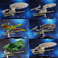 Miniatyrbild 6 av 7: Original Star Treks Simulering Legering Rymdfarkost Klassisk Serie Metall Luftskepp Vessel Action Figur Modell Leksaker Collection A615
