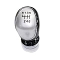 Miniatyrbild 1 av 5: Bilväxlingsknapp Spak Gaitor för Ford Focus mk2 FL Focus mk3 Fiesta mk7 Transit Connect Kuga C-max FL B-max S-max-6 speed silver 6 speed silver
