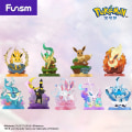 Miniatyrbild 2 av 7: Ny Original Funism Lager Eeveelution Eevee Vaporeon Espeon Umbreon Leafeon Sylveon Modellleksaker Samlarfigurer Presenter Leafeon