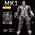 Miniatyrbild 1 av 5: ZD Toys LED Light Iron Man MK1 MK2 MK3 MK4 MK5 MK6 MK7 MK43 MK50 7" film actionfigur Tony Stark Legends Toys MK1 LED