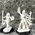 Miniatyrbild 1 av 7: Lot Pathfinder Battles Deep Cuts Nolzur's Fighter Orc Druid Pirates Goblin Wolf Rogue Monk Brädspel Miniatyrer Miniatyrer Leksaker Female Sorcerer