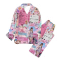Miniatyrbild 4 av 7: Sleepwears Taylors The Swifts Pyjamas Print 2st set Långärmade lapelkragar Casual Byxor 1989 Pyjamaskostymer Style-2 S