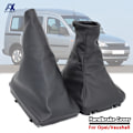 Miniatyrbild 2 av 5: PU Läder Handbroms Gear Damask Shift Damask Cover För Opel/Vauxhall Corsa C(00-06) /Tigra B(04-09)/Combo C(01-03)-växelknopp damask gear knob gaiter