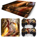 Miniatyrbild 6 av 7: God of War PS4 Slim Cool Body Stickers Färgfilmdekal Vinyl Playstation-konsol och kontroller PS4 Slim Skin Protective Cover TN-PS4Slim-2079