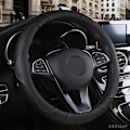 Miniatyrbild 6 av 7: (Orange)1 PC PU Läder Cover Mjukt Anti-halk Bil-styling Sport Auto Rattskydd Tillbehör som andas bra Orange