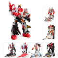 Miniatyrbild 5 av 7: 6 i 1 Superion HZX Transformation Toys Uppgraderingsversion Action Figur KO G1 Robotflygplan IDW Modell Pojke Barn INGEN LÅDA 6IN1 Devastator