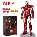Miniatyrbild 1 av 7: ZD Toys Iron Man Series Joint Movable MK1 MK2 MK3 MK4 MK5 MK6 MK7 MK42 MK43 MK50 Film Action Figur 7 Inches Mark Dolls ZD MK4