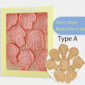 Miniatyrbild 2 av 7: Tecknad Anime Blade of Ghost Cookie Cutter Demon Slayer Press Form 3D DIY Prägling Pressform Fondant Bakelse Form Conjuration 8pcsB