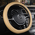 Miniatyrbild 1 av 7: (Beige)D-formad cover Volant PU-läder för Suzuki Swift 2018 2019 Fläta på ratten Biltillbehör Beige