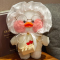 Miniatyrbild 5 av 7: 1 ST Hårband Hatt Kläder Docka Tillbehör för 30cm LaLafanfan Duck Plyschdockor Outfit Pannband Tröja för 20-30cm gosedjur for 30cm duck 3