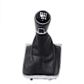 Miniatyrbild 2 av 5: Krom och läder Bilväxel cover för VW Passat B6 CC 3C R36 TDI TFSI TSI (2006-2011)-5 Speed White line 5 Speed White line