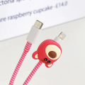 Miniatyrbild 5 av 7: Disney Stitch Laddare Kabelskydd Case Winder Anime Mickey Data Line USB Cover IPhone 18 20W Presenter Chip No charger and cable
