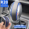 Miniatyrbild 2 av 5: DSG Växelspaksknopp Krom Med Läder Växellåda Cover För VW Golf 6 7 R Passat B7 B8 CC R20 För Jetta MK6 GLI TIGUAN-Option 9 Option 9