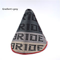 Miniatyrbild 1 av 5: JDM Style High Quality Hyper Tyg Shifter Boot Racing Shift Knop Cover Kragar för Universal Car med röda sömmar-brudgradient-grå bride gradient-grey