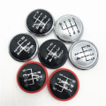 Miniatyrbild 2 av 5: För VW Volkswagen Golf Jetta MK3 MK4 GTI MK4 Bora LUPO POLO SEAT IBIZA CADDY Växelspaksknopp Cap Emblem Badge Cover Case-Black 6 Speed Black 6 Speed