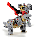 Miniatyrbild 1 av 7: BPF 5IN1 Transformation G1 Robotleksak Dinoking Volcanicus Grimlock Slag Slam Snarl Swoop Slash Dinobots Action Figur Ko 05 without box